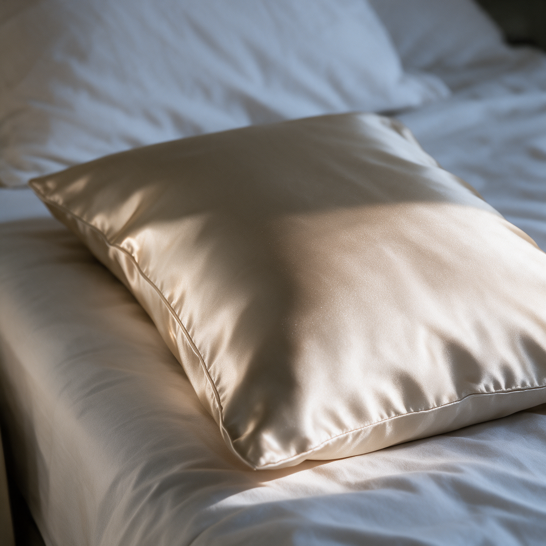 Lumiville SatinSleep satin pillowcase, champagne