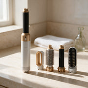 Lumiville SilkStyle hot air styler with its five heads